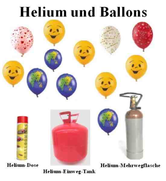 Helium und Ballons