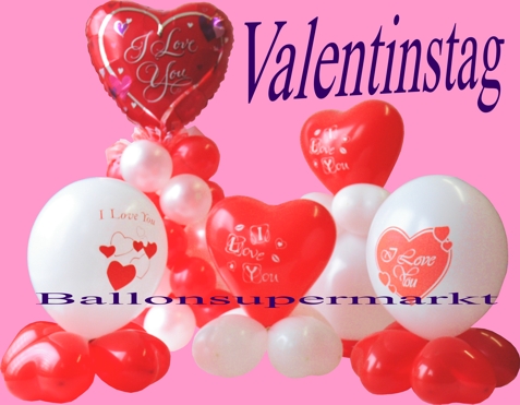 Valentinstag-Luftballons-Dekoration-Deko-Artikel