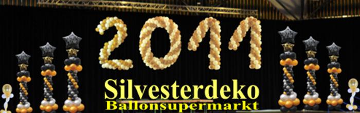 Ballondekoration Silvester