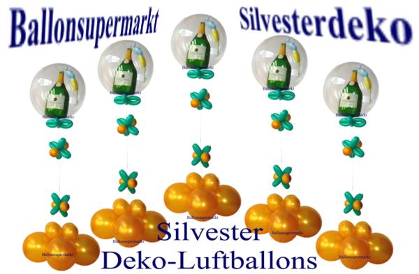 silvesterdeko champagner vom ballonsupermarkt